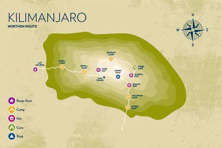 Northern Circuit Route Map